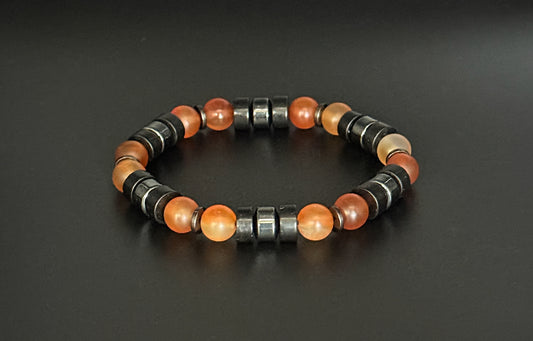 Carnelian - Black Jasper Bracelet I